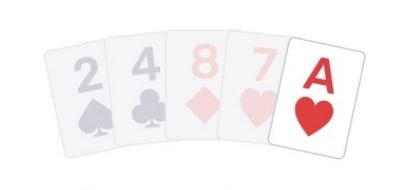 ポーカーのルールと遊び方 流すハイカード